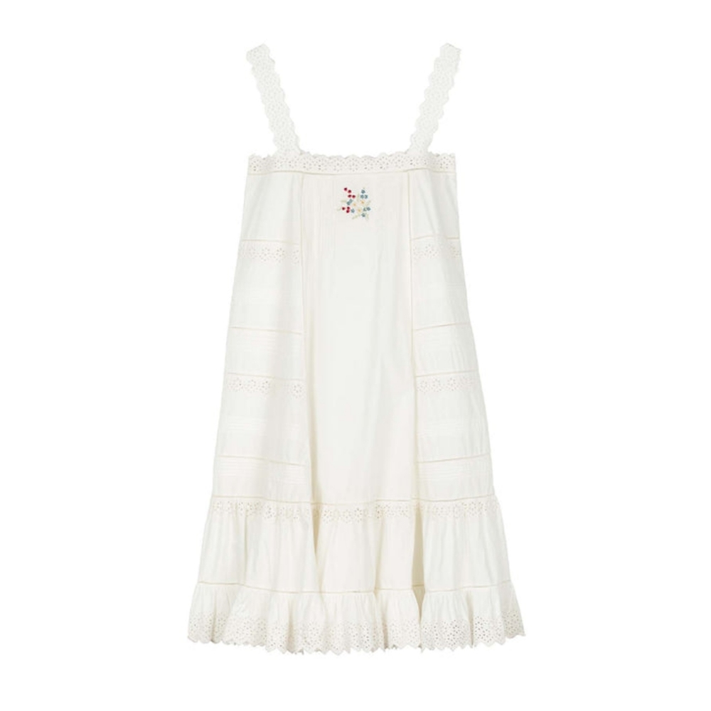 Doen White Lace Trim Nightgown - Picture 3 of 9